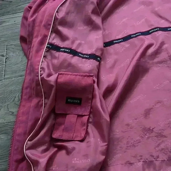 🌸3/$30🌸séquence Petite | Burgundy suede jacket with removable hood - Picture 8 of 12